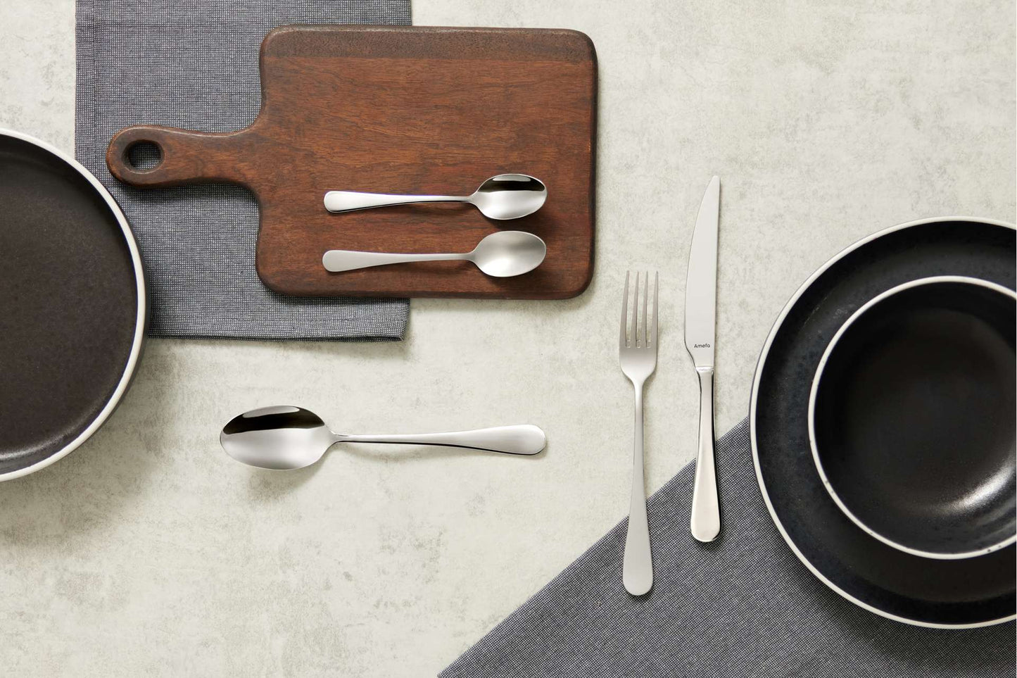 Dessertbord 21 cm (set van 6) - 6-delig - Aster granite