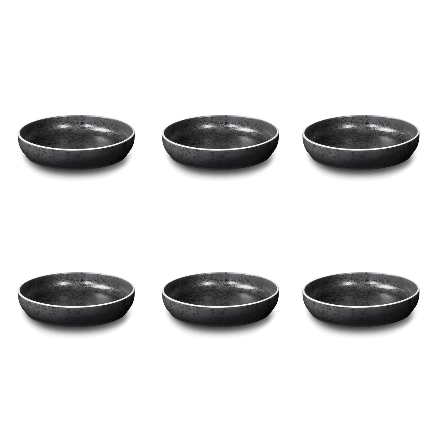 Diep bord 22 cm - 6-delig - Aster granite