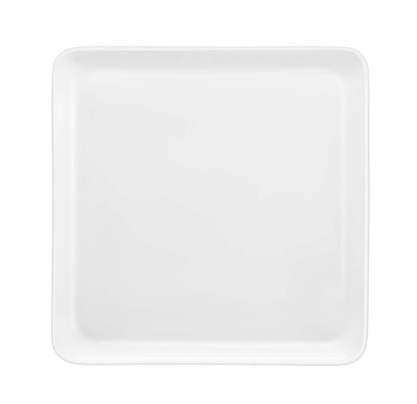 YAKA WHITE - Vierkant dinerbord 25,5 x 25,5 cm