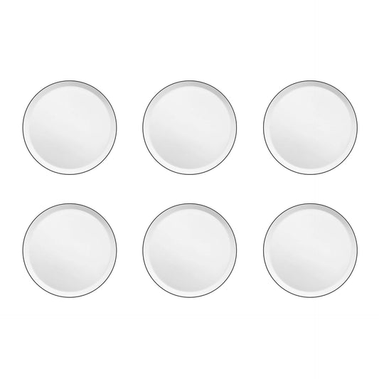 YAKA BLACK - Dessertbord 21,5 cm (set van 6)