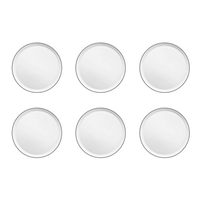 YAKA BLACK - Dessertbord 21,5 cm (set van 6)
