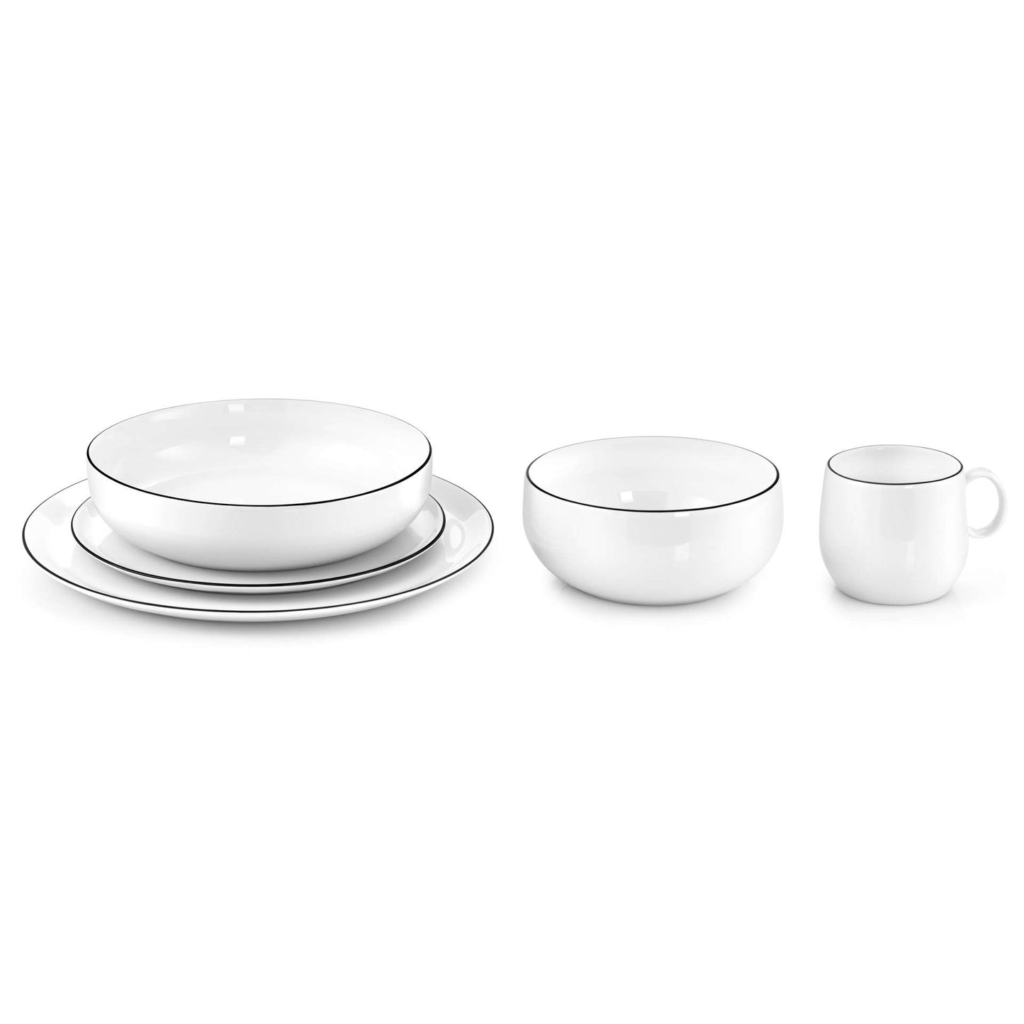 YAKA BLACK - Dinerbord 27 cm (set van 6)