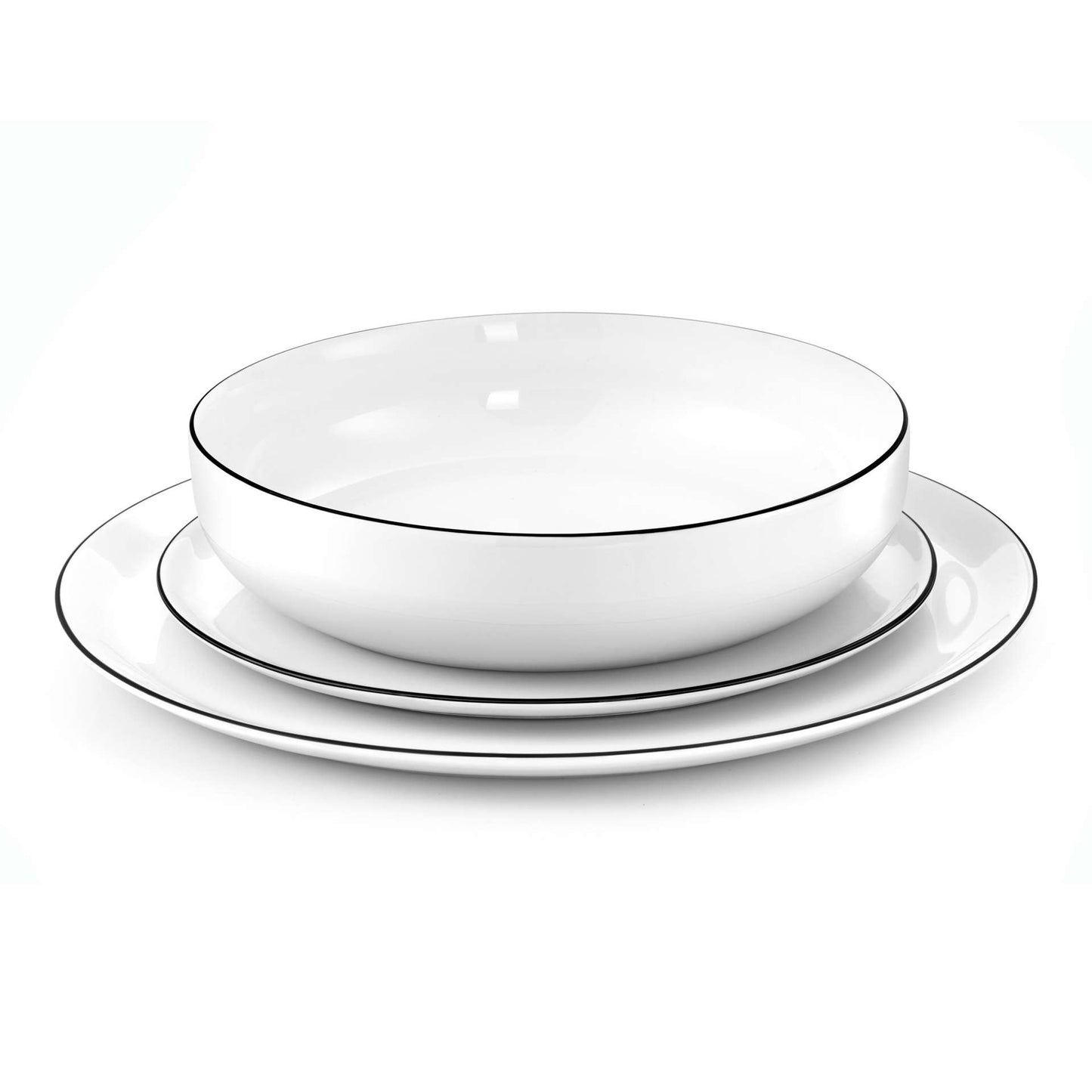 YAKA BLACK - Dinerbord 27 cm (set van 6)