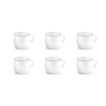 YAKA BLACK - koffie & theekop 20 cl (set van 6)