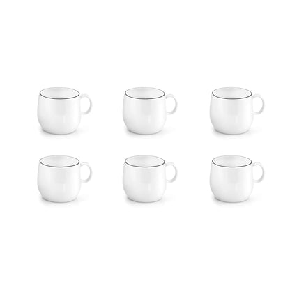 YAKA BLACK - koffie & theekop 20 cl (set van 6)