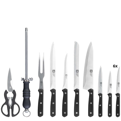 Cucina Knife Block - 15-piece - Black