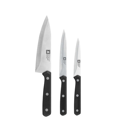 Cucina Kitchen Knife Set - 3-Piece - Black